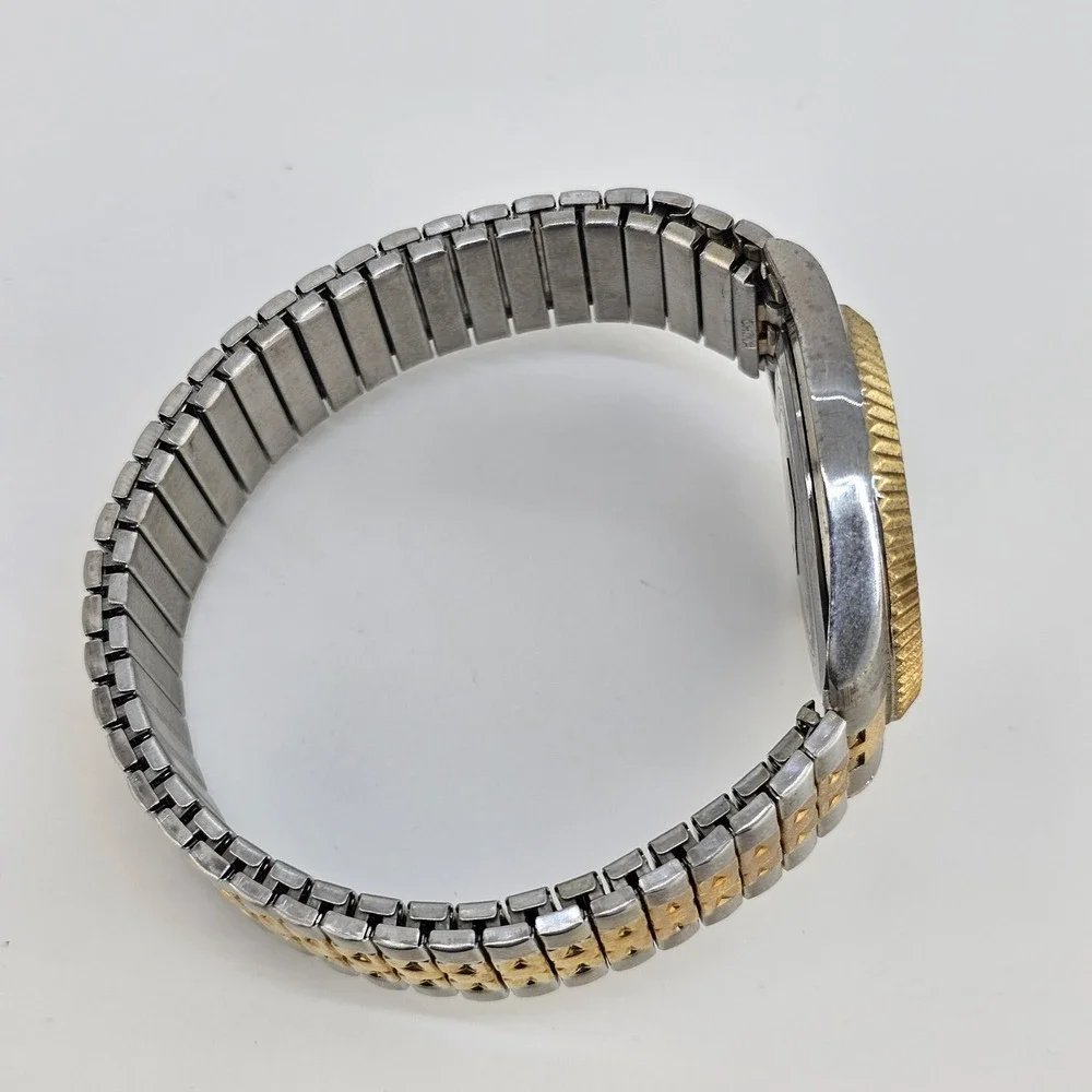 Men's Presidential Watch 35MM Gray Dial Two Tone Expandable Band 7